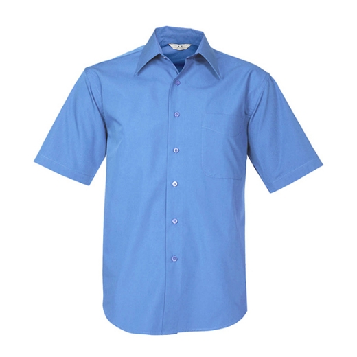 Picture of Biz Collection Mens Metro Shirt Short Sleeve 65% Cotton 35% Polyester Poplin